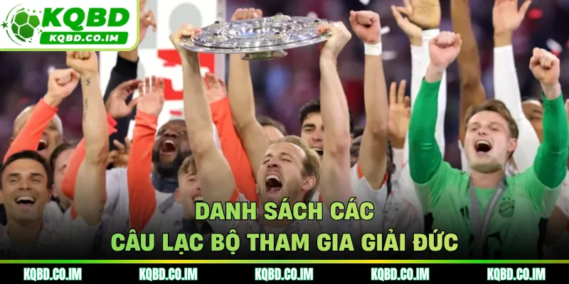 Danh sách các câu lạc bộ tham gia giải Đức